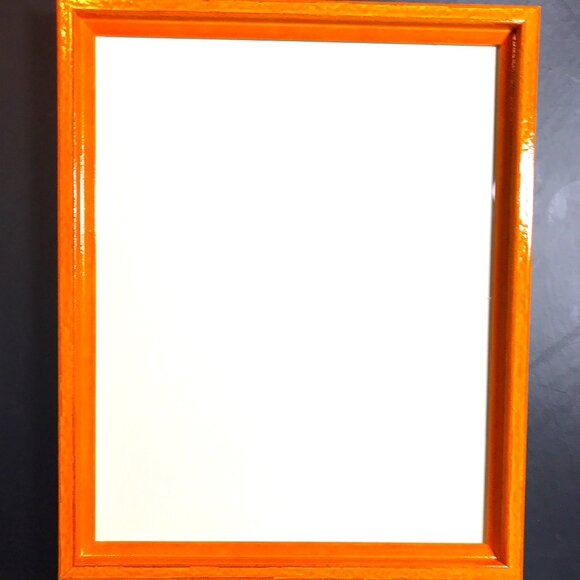 Vibrant Orange Glossy Colorful Frame - Ready to Use - 8x10 - w/Hardware - New - Picture 2 of 13